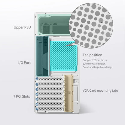 PowerX U500 Ultra Cabinet White  Microcenter India