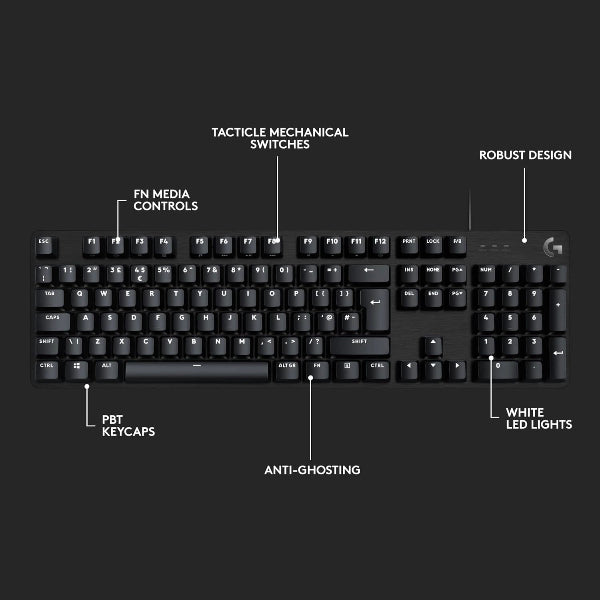 Logitech G413 SE Mechanical Gaming Keyboard Black - Microcenter India.