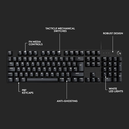 Logitech G413 SE Mechanical Gaming Keyboard Black - Microcenter India.