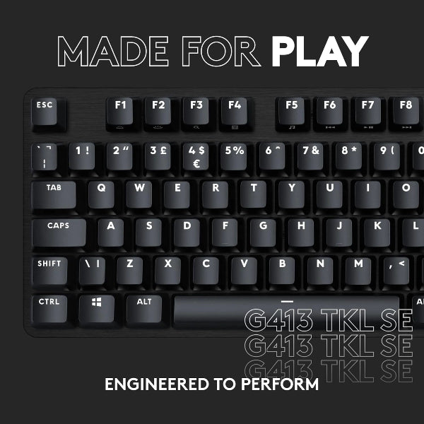 Logitech G413 TKL SE Mechanical Gaming Keyboard Black - Microcenter India.