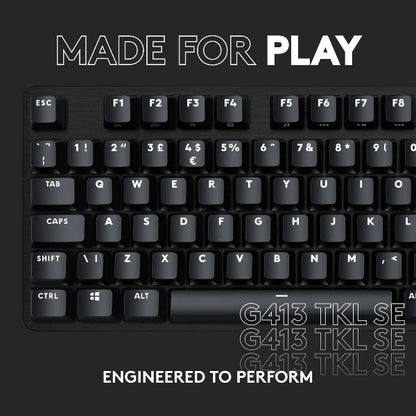 Logitech G413 TKL SE Mechanical Gaming Keyboard Black - Microcenter India.