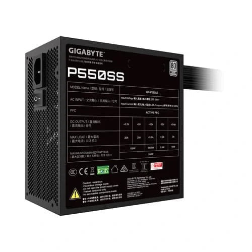 GIGABYTE P550SS Silver ATX 3.0 SMPS  Microcenter India