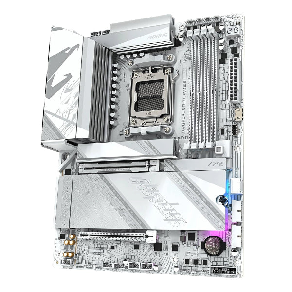 Gigabyte X870 AORUS Elite X3D ICE Motherboard - Microcenter India.