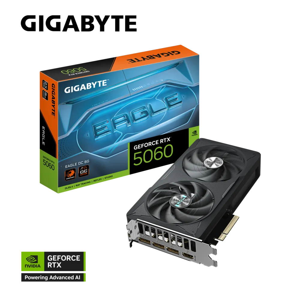 GIGABYTE GeForce RTX 5060 Eagle OC 8GB NVIDIA Graphic Card - Microcenter India