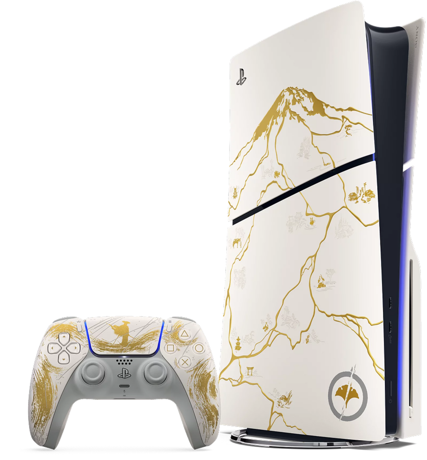 PS5 covers â€“ Ghost of YÅtei ps5 Console cover Gold Limited Edition  Microcenter India