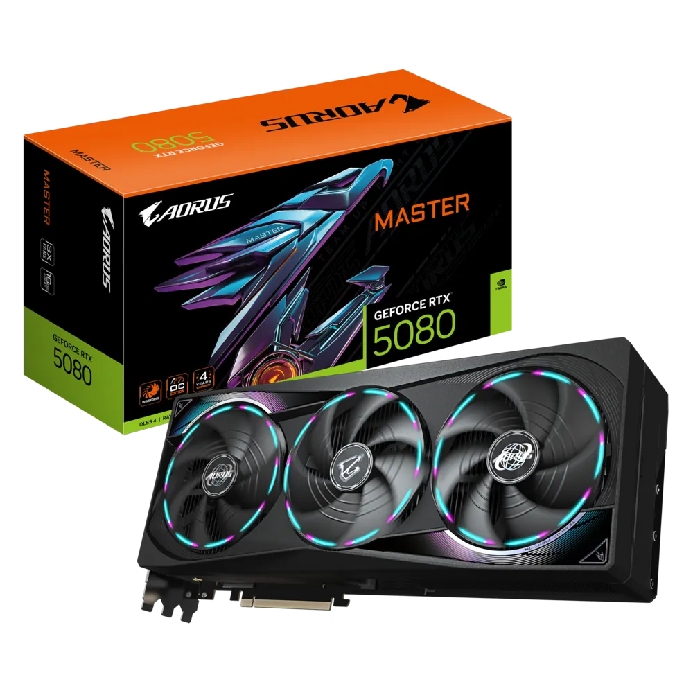 Gigabyte AORUS GeForce RTX 5080,RTX 5080 MASTER 16G Graphics Card