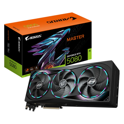 Gigabyte AORUS GeForce RTX 5080,RTX 5080 MASTER 16G Graphics Card