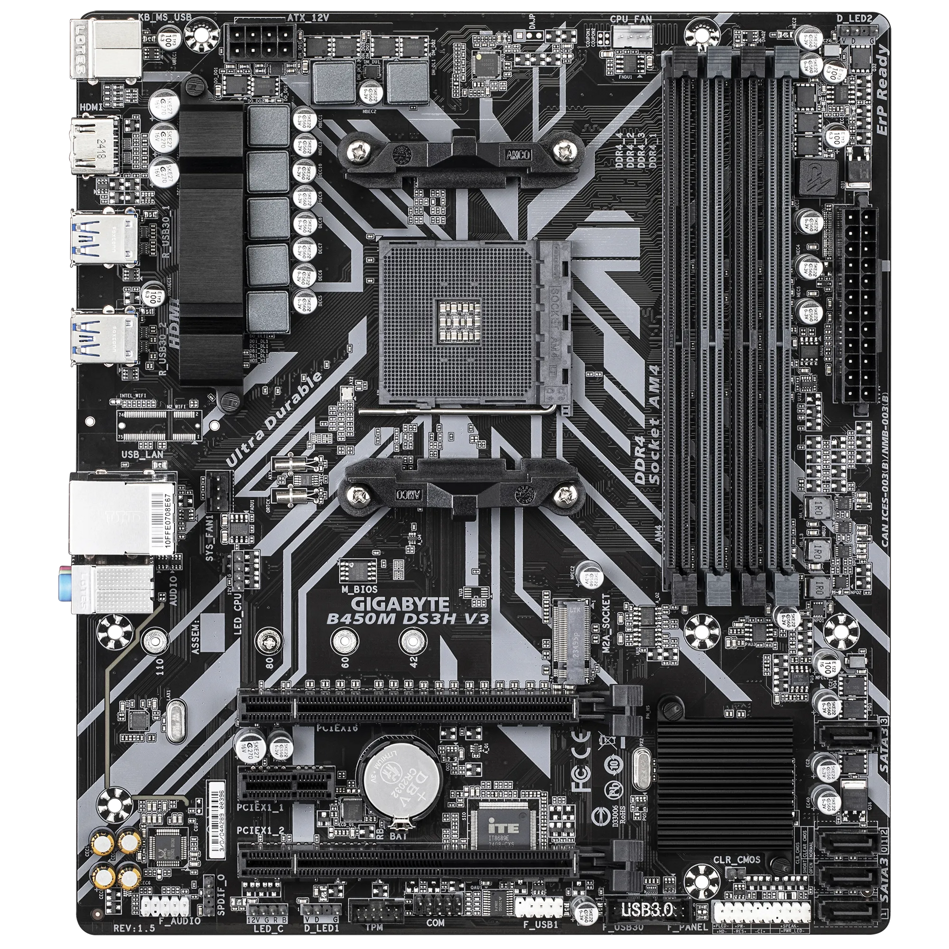 Gigabyte B450M DS3H V3 DDR4 Motherboard  Microcenter India