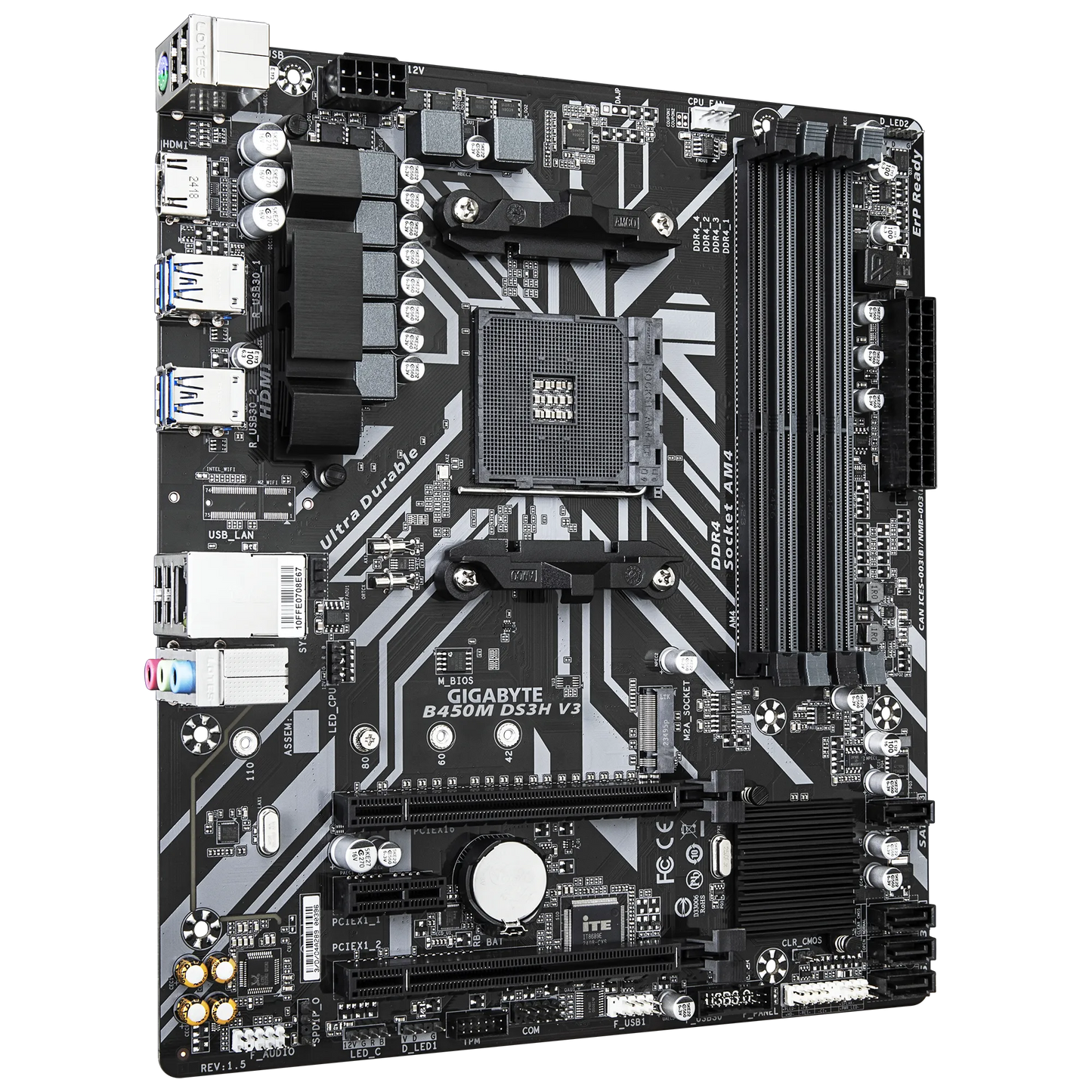 Gigabyte B450M DS3H V3 DDR4 Motherboard  Microcenter India
