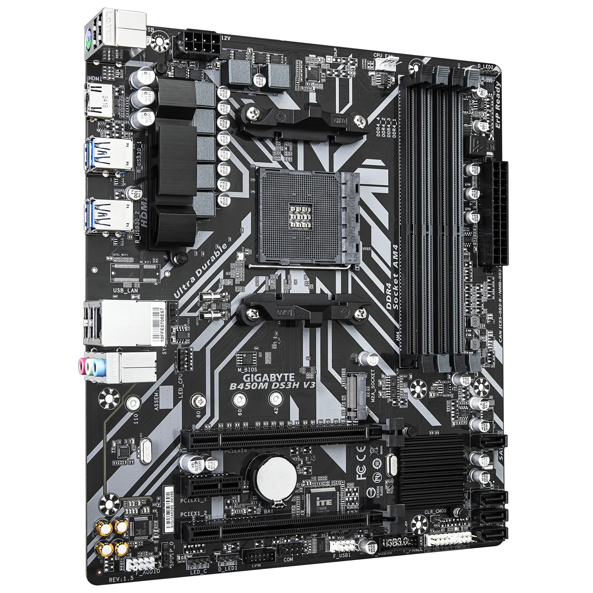 Gigabyte B450M DS3H V3 DDR4 Motherboard  Microcenter India