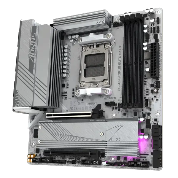 Gigabyte B650M AORUS ELITE AX ICE Motherboard  Microcenter India
