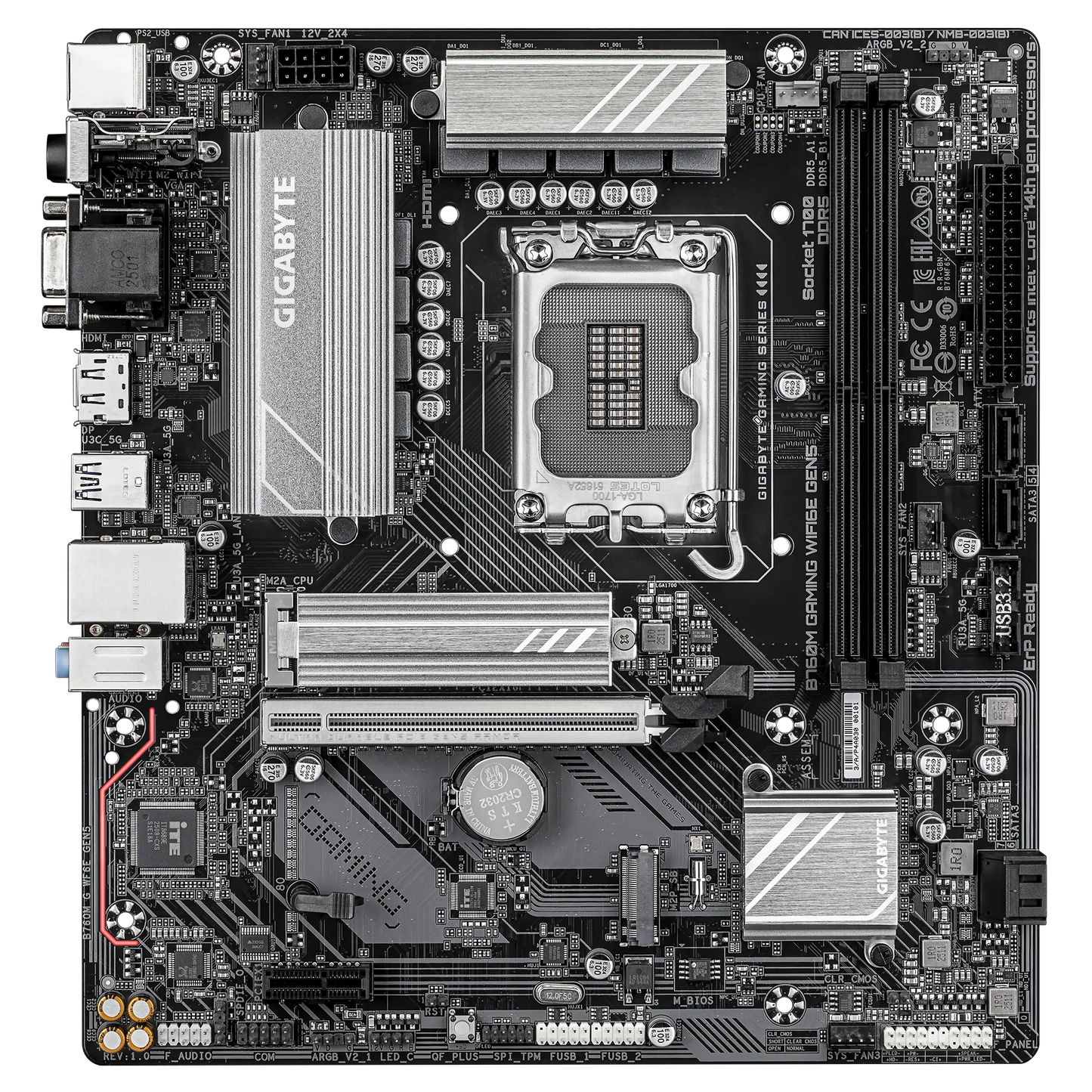 Gigabyte B760M Gaming WIFI6E Gen5 Motherboard  Microcenter India