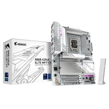 Gigabyte B860 Aorus Elite WIFI7 ICE Motherboard  Microcenter India
