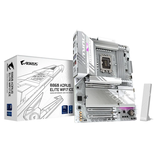 Gigabyte B860 Aorus Elite WIFI7 ICE Motherboard  Microcenter India