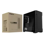 Gigabyte C102 Glass ATX Mid Tower Cabinet Black  Microcenter India