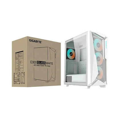 Gigabyte C301 Glass ARGB (E-ATX) Mid Tower Cabinet  Microcenter India