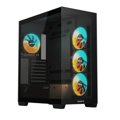 Gigabyte C500 Panoramic Stealth ATX Mid-Tower Cabinet Black  Microcenter India