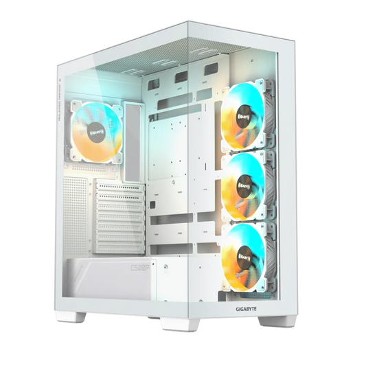 Gigabyte C500 Panoramic,ATX Mid-Tower Cabinet White,Gigabyte C500 Panoramic Stealth Ice