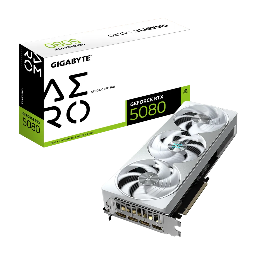 Gigabyte GeForce RTX,RTX 5080 AERO OC SFF 16G Graphics Card