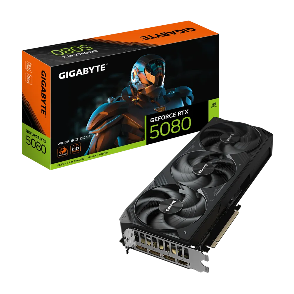 Gigabyte GeForce RTX 5080 WINDFORCE OC SFF 16G Graphics Card