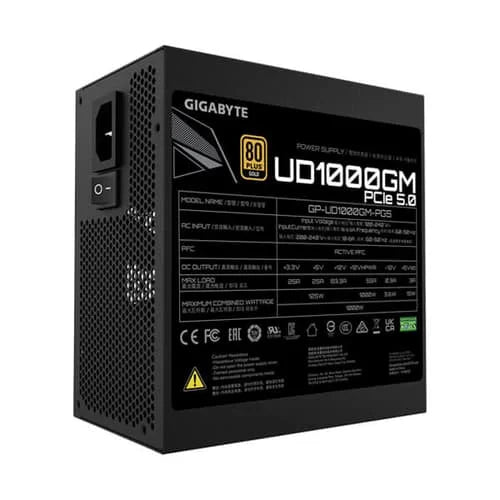 Gigabyte UD1000GM PG5 1000 Watt 80 Plus Gold SMPS  Microcenter India