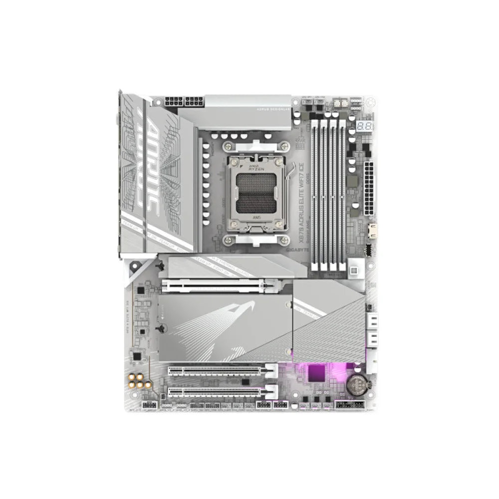 Gigabyte X870 Aorus Elite Wifi7 Ice Motherboard  Microcenter India