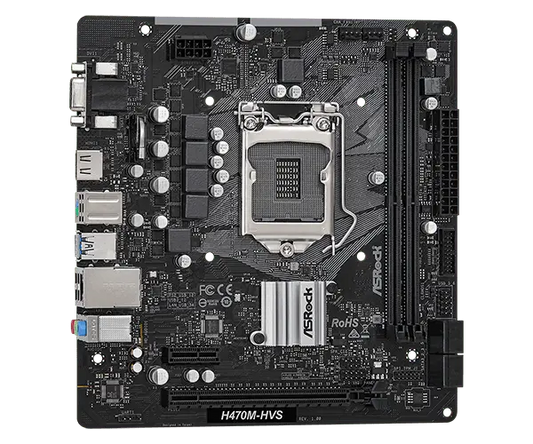 Asrock H470M-HVS Intel H470 Micro ATX Motherboard 
