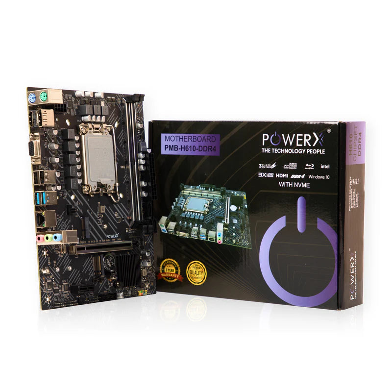 PowerX PMB H610 DDR4 Motherboard  Microcenter India