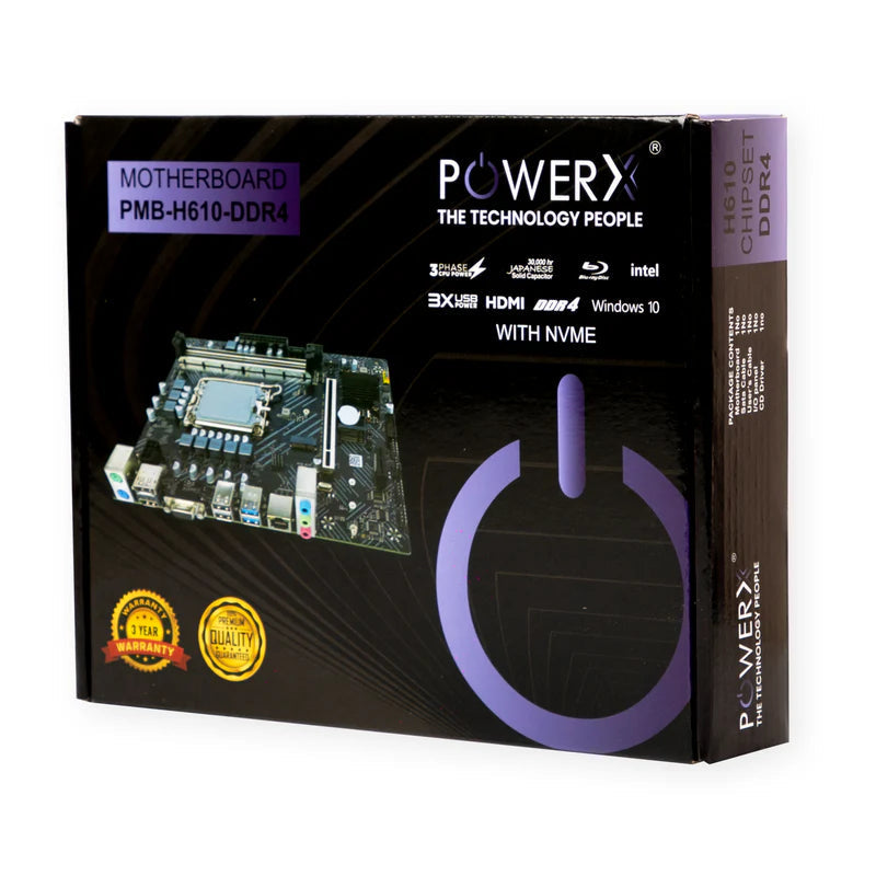 PowerX PMB H610 DDR4 Motherboard  Microcenter India