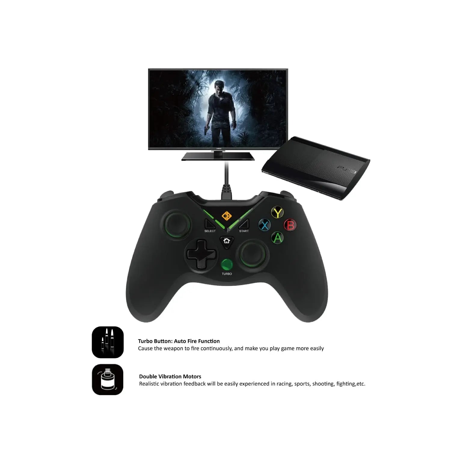Cosmic Byte C1070T Interstellar Wired Gamepad for PC  Microcenter India