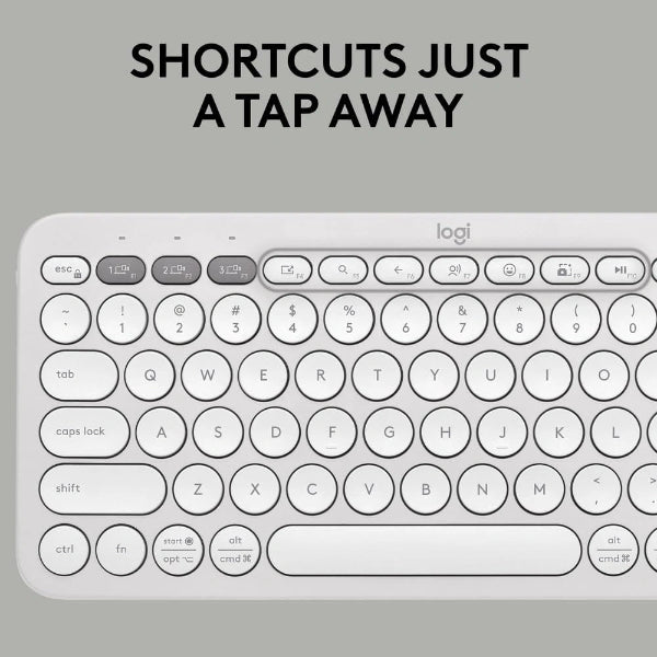 Logitech Pebble Keys 2 K380S Wireless Multi-Device Keyboard - Microcenter India.
