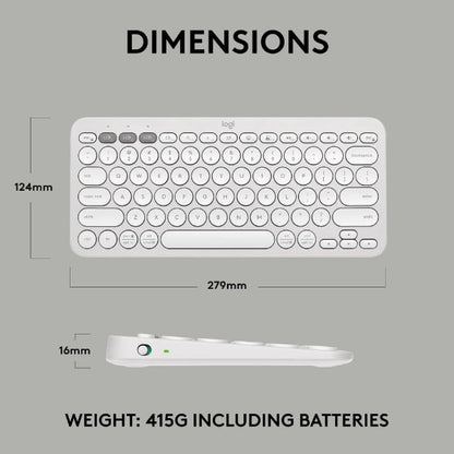 Logitech Pebble Keys 2 K380S Wireless Multi-Device Keyboard - Microcenter India.