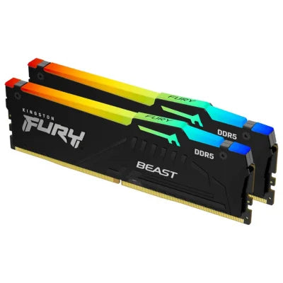 Kingston FURY Beast RGB 32GB (16GB x2) DDR5 6000MT/s Black Memory  Microcenter India