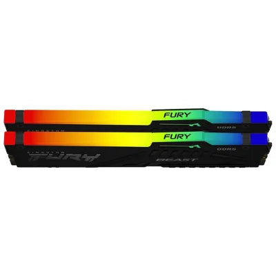 Kingston FURY Beast RGB 32GB (16GB x2) DDR5 6000MT/s Black Memory