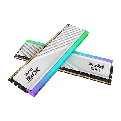 Adata XPG Lancer Blade RGB Series 32GB (16GBx2) DDR5 6000MHz Desktop Ram White  Microcenter India