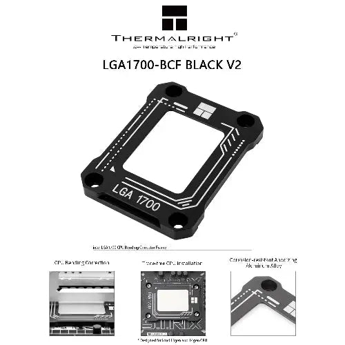 Thermalright LGA1700-BCF Black V2 CPU Retainer - Microcenter India.