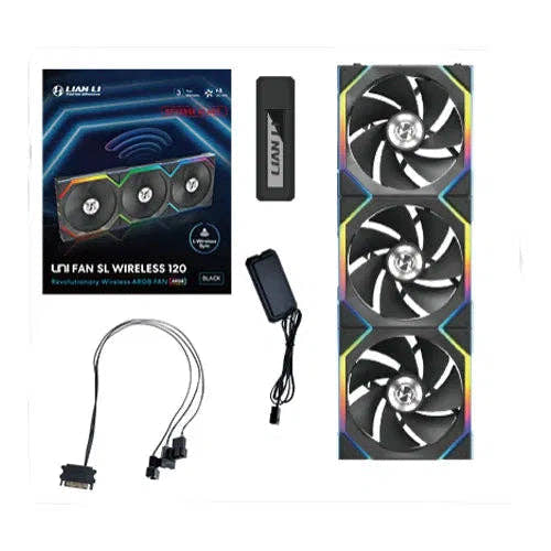 Lian Li UNI Fan SL Wireless 120 Reverse Blade ARGB Cabinet Fan Triple Pack  Microcenter India