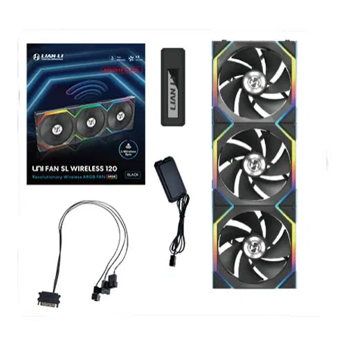 Lian Li UNI Fan SL Wireless 120 Reverse Blade ARGB Cabinet Fan Triple Pack  Microcenter India