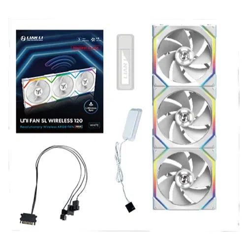 Lian Li UNI Fan SL Wireless 120 Reverse Blade ARGB Cabinet Fan Triple Pack  Microcenter India