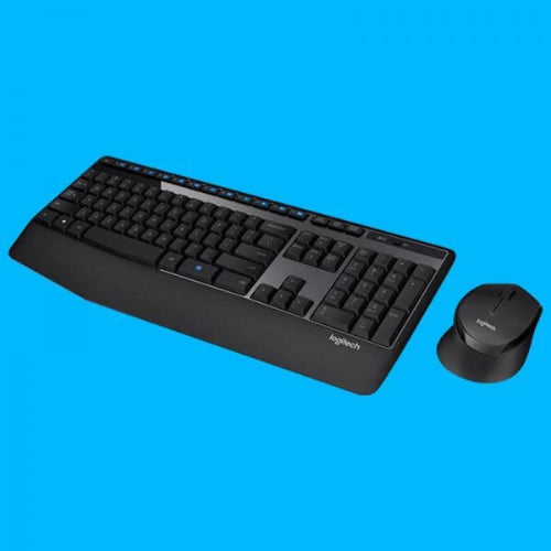 Logitech MK345 Wireless Combo Full-Sized Keyboard with Palm Rest and Comfortable Right-Handed Mouse - Microcenter India.
