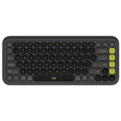 Logitech Pop Keyboard POP Icon Keys Wireless Keyboard Graphite - Green  Microcenter India