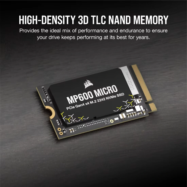 Corsair MP600 MICRO 2TB PCIe 4.0 Gen4 x4 NVMe M.2 2242 SSD - Microcenter India.