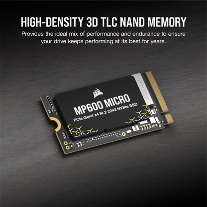 Corsair MP600 MICRO 2TB PCIe 4.0 Gen4 x4 NVMe M.2 2242 SSD - Microcenter India.