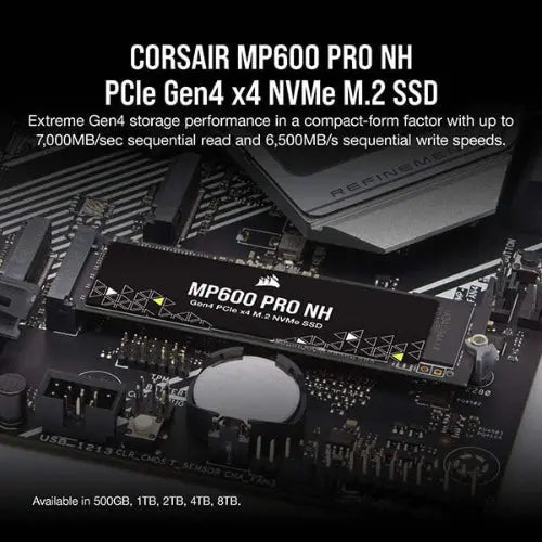 CORSAIR MP600 PRO NH 1TB M.2 NVMe Gen4 Internal SSD - Microcenter India.