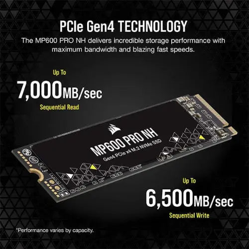 CORSAIR MP600 PRO NH 1TB M.2 NVMe Gen4 Internal SSD - Microcenter India.
