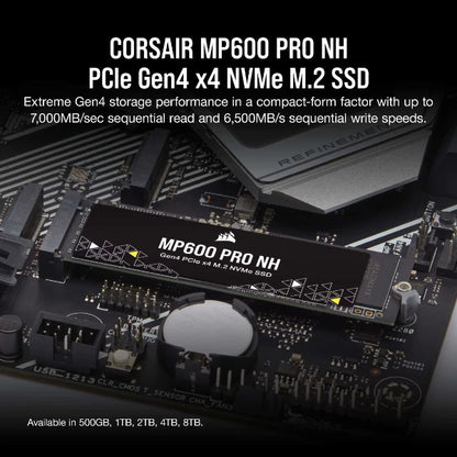 Corsair MP600 PRO NH 4TB PCIe 4.0 Gen 4 x4 NVMe M.2 SSD - Microcenter India.