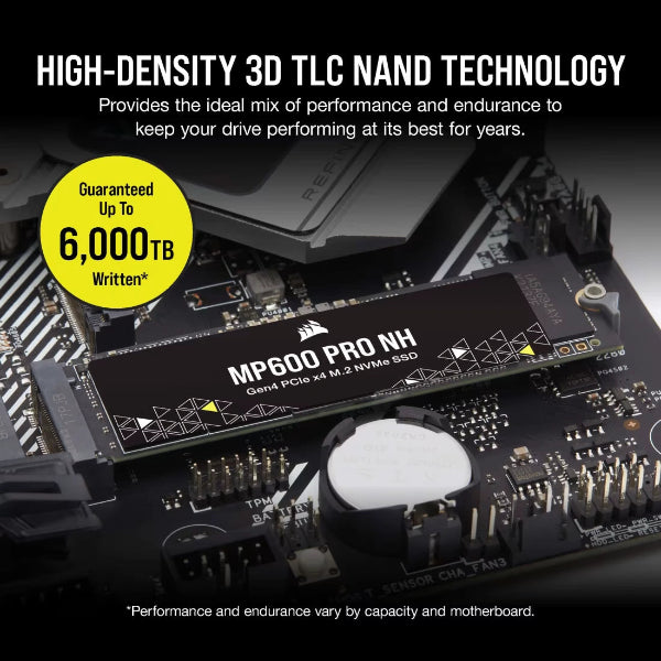 Corsair MP600 PRO NH 4TB PCIe 4.0 Gen 4 x4 NVMe M.2 SSD - Microcenter India.