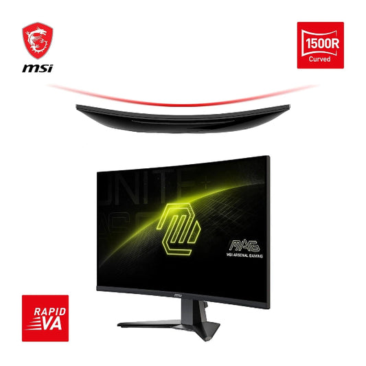 MSI Curved Monitor MAG 27CQ6F 27” WQHD 180Hz Gaming Display - Microcenter India.
