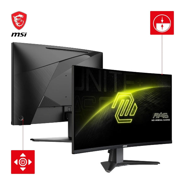 MSI Curved Monitor MAG 27CQ6F 27” WQHD 180Hz Gaming Display - Microcenter India.
