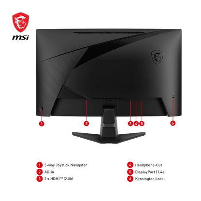 MSI Curved Monitor MAG 27CQ6F 27” WQHD 180Hz Gaming Display - Microcenter India.
